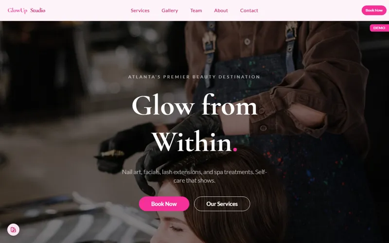 GlowUp Studio preview