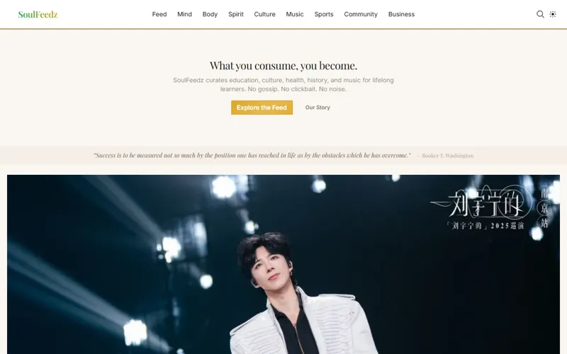 SoulFeedz live site