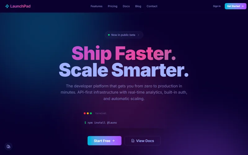 LaunchPad preview